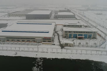 月餅鐵盒生產(chǎn)廠(chǎng)家雪景俯瞰圖